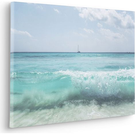 Komar Canvasbild Coastline - 40 x 60 cm - Bild auf Keilrahmen - Maritim (1/2)