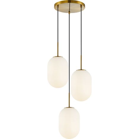 Lampada a sospensione Alias oro opaco 3xE14 Milagro (1/5)