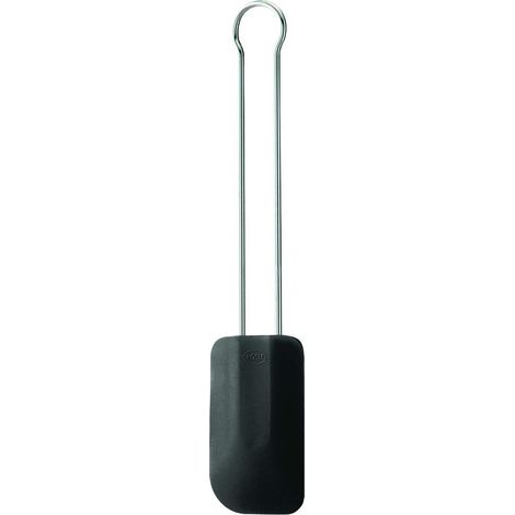 RÖSLE Spatola Marisa, per la preparazione e la cottura degli alimenti, in robusto silicone, nero, 26 cm, acciaio inossidabile, resiste a temperature da -30°C a +200°C, lavabile in lavastoviglie (1/5)
