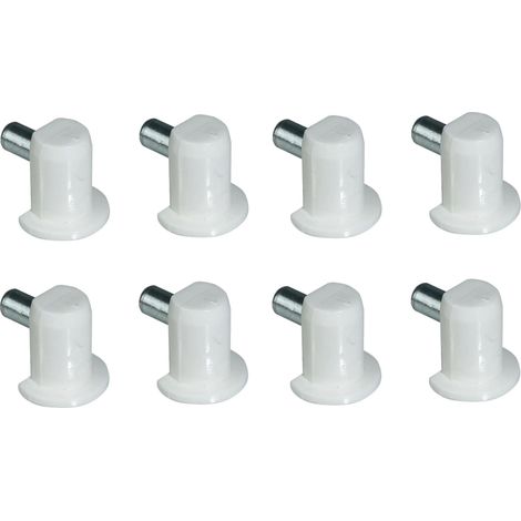 8x taquet blanc support plateau plaque verre ou bois meuble étagère armoire (1/2)