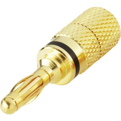 Fiche banane mâle Ø de la broche: 4 mm BKL Electronic 0103028 noir 1 pc(s) (1/3)