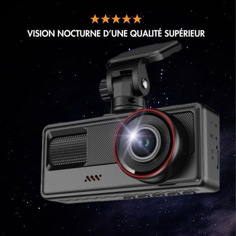 3 telecamere anteriori e posteriori, telecamera per auto WiFi con scheda SD da 32 GB, telecamera per auto grandangolare da 140°, visione notturna, WDR, sensore G, modalità parcheggio 24 ore su 24, reg (1/4)