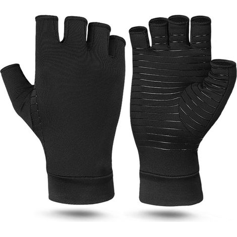 Gants de fitness antidérapants sans odeur demi-doigts pour hommes et femmes taille M, 1 paire (1/5)