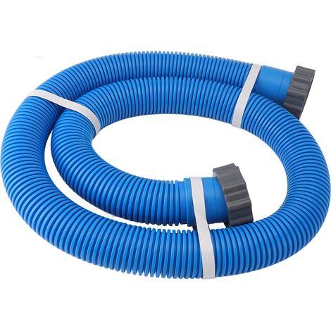 Tuyau de raccordement piscine souple étanche rechange pour pompe filtrante, plastique, avec adaptateur et rondelle (1/5)