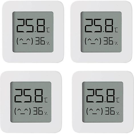 Lot de 4 thermomètres Bluetooth Xiaomi 2. hygromètres numériques intelligents sans fil. compatibles avec Mi (1/5)