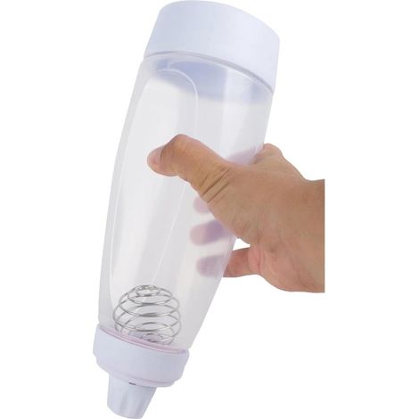 Botella pulverizadora de 1000 ml para masa de crepes，botella mezcladora para crepes，botella pulverizadora de plástico con agitador de bola
