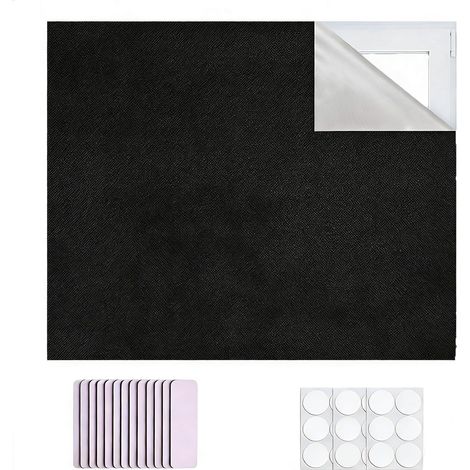 Rideau portable 100 % occultant pour fenêtre, fenêtre, tissu découpable pour chambre à coucher, puits de lumière, voiture, camionnette