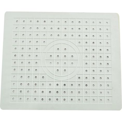 Rutschfeste Abtropfmatte, Schnellabtropfer, rutschfeste Spülbeckenmatte aus weichem Gummi, Wärmedämmschutz, multifunktional, für Badezimmer, Zuhause, Farbe: Weiß (1/4)