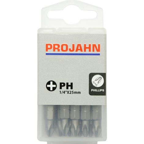 Projahn 1/4 Bit L25 mm Phillips Nr. 0 10er Pack