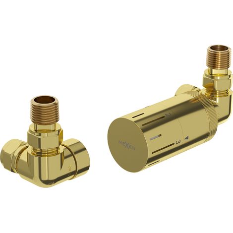 Mexen G05 conjunto termostático axial, dorado - W903-958-50 (1/3)