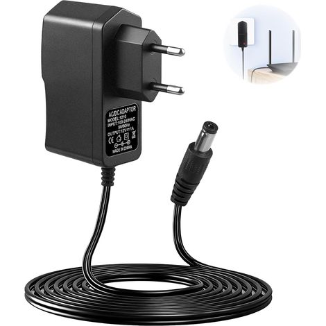 12V 1A Adaptateur Secteur Universelle AC DC Adapter 100-240V 50/60HZ Alimentation Câble de Charge 5,5 x 2,5mm Transformateur pour TV Box Bandes LED Routeur Caméra et Autres Appareils (1/5)