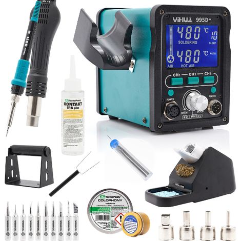 Stazione saldante Yihua 995D + KIT di 10 punte