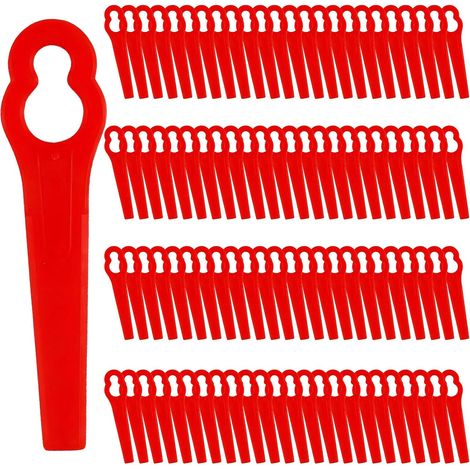 Lot de 100 Lames Plastique Compatible Stihl PolyCut 2-2, 3-2, FSA 45, FSA 57, FSE 52, Pour Jardin