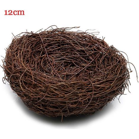 Nichoir à oiseaux fait main en vigne brune, décoration de Noël artisanale et naturelle. (1/4)