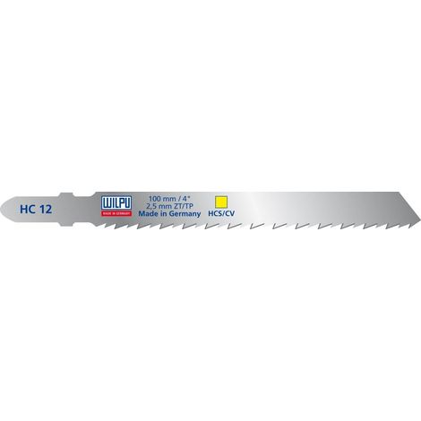 Lames pour scie sauteuse Wilpu HC 12 BOX 25 unités (1/2)