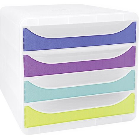 EXACOMPTA Schubladenbox Chromaline