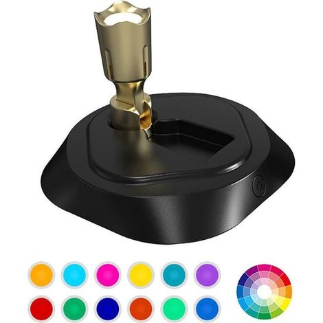 Projecteur LED sans fil d'intérieur 3000K 4000K 5000K pour éclairage indirect d'œuvres d'art murales - Noir (1/5)