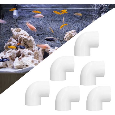 Coude à 90° en PVC pour l'alimentation en eau, raccord de tuyauterie à angle droit en plastique, matériaux de décoration et de construction, connecteur de tuyau d'alimentation en eau résistant au froi (1/5)