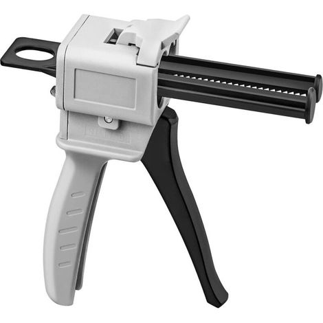 Pistolet doseur de résine époxy 50 ml, pistolet doseur de résine époxy AB, rapport de mélange de colle 1:1, gris. (1/4)