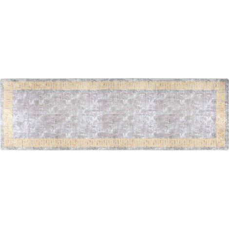 Maison Exclusive - Teppich Waschbar 80x300 cm Grau (1/5)