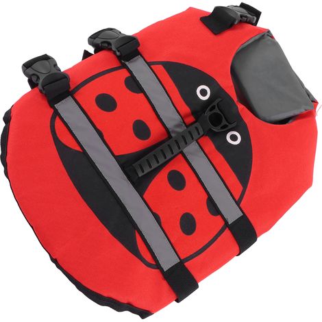 Gilet de sauvetage pour chien, réglable, à haute flottabilité, imperméable, avec bande réfléchissante, pour chiens de taille moyenne à grande (M). (1/5)