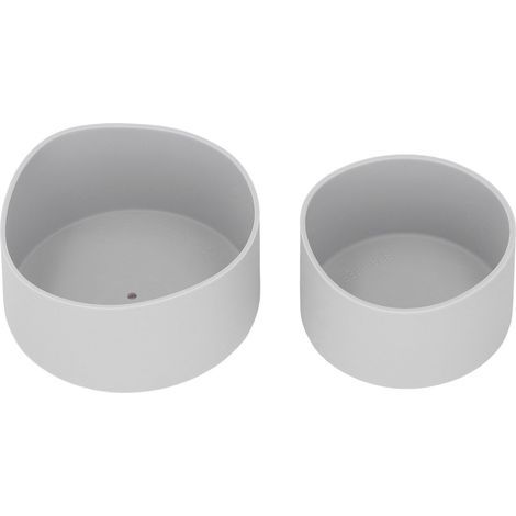 PC-Silikon-Stoßdämpfer, Wasserflaschenschutz, Bodenhülle, Isolierbecherschutz für Space Thermo Cup, grau (1/5)