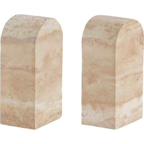 Serre-livres en travertin 7x5x14cm (1/3)
