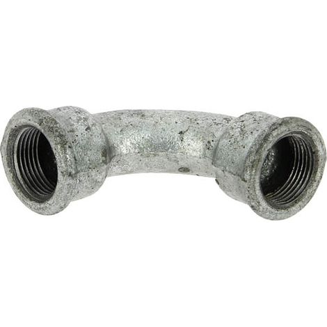 Courbe 90° fonte galva Femelle 3/4