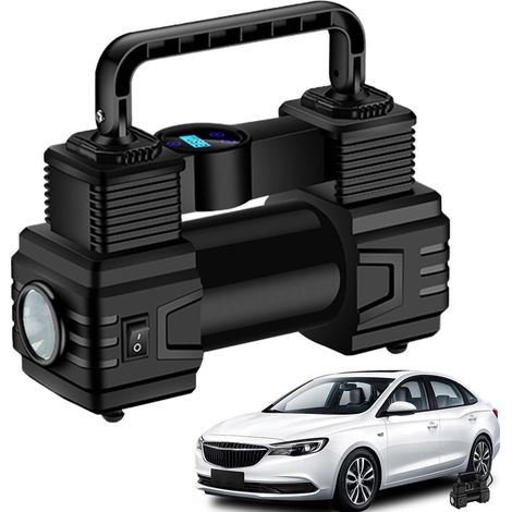 Compresseur d'air portable, gonflant portatif pour pneus de voiture avec LED, pompe électrique numérique pour air, pour vélo, moto, voitures, véhicules commerciaux, route, extérieur, matelas (1/5)