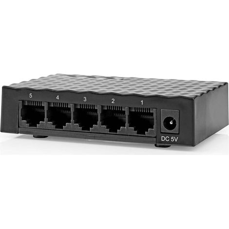 Conmutador de red Velocidad cableada: Gigabit Número de puertos Ethernet: 5 (1/5)