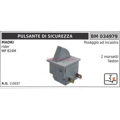 Pulsante di sicurezza MAORI motore rider MP 824M 2 morsetti faston 034979