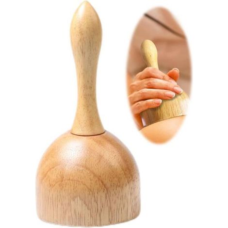 Rouleau De Massage,Rouleau Masseur Anti-cellulite Réducteur en Bois,Massage Mésothérapie Corporelle Drainage Lymphatique,pour Dos