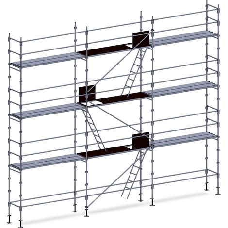 Echafaudage façadier 80 m² lisses planchers