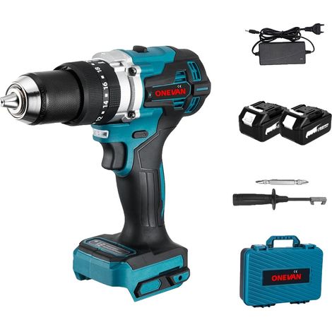 Perceuse à percussion sans fil, 650 N·m de couple, moteur sans balais, 2 Batterie EU Plug B (1/2)