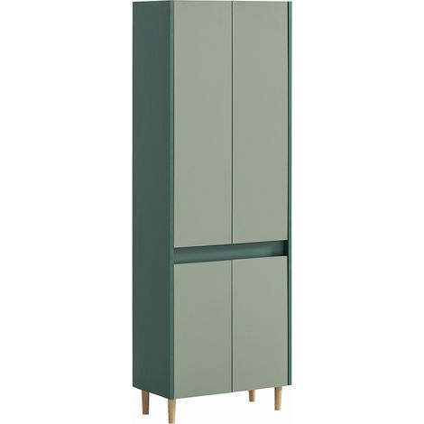 Badezimmer Hochschrank modern in grün LOANO-80 (1/4)