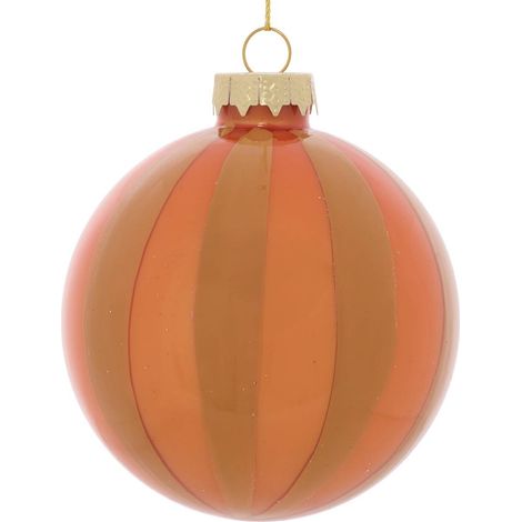 BDN VERRE 80MM RAYE BICOLORE - Feeric lights & christmas (1/4)
