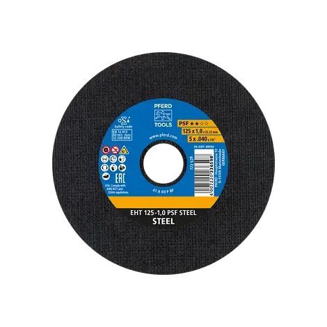 PFERD TOOLS Trennscheibe EH 230x3,0x22,23 mm gekröpft Universallinie PSF STEEL für Stahl 25 Stk