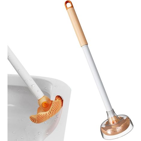 CCYKXA Toilet cleaning brush, toilet brush with long handle for deep cleaning - Creative toilet brush in the shape of a pul (1/5)