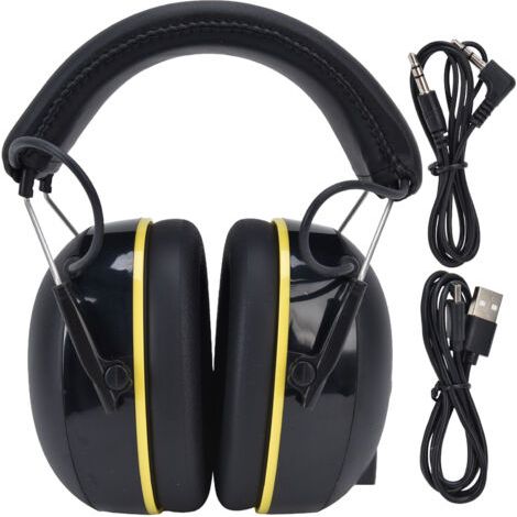 Orejeras multiusos con cancelación de ruido de 5V/1A para jardinería, color negro. (1/5)