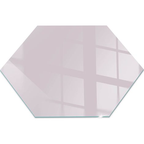Plaque en verre trempé pour cheminée protection contre les braises et étincelles Couleur Violet clair h40 cm (1/5)