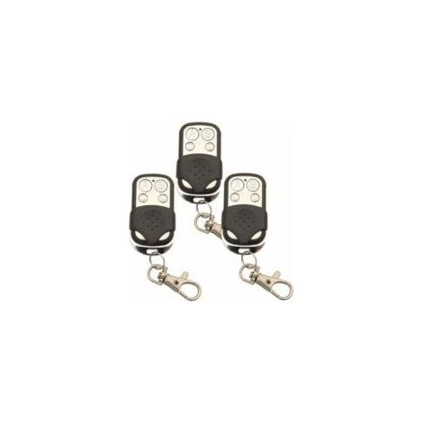 3 pièces 433.92Mhz Universel Copie Sans Fil Télécommande Porte-clés Émetteur RF pour Clone Porte De Garage Ouvre-porte 433Mhz Duplicateur- Crezuo