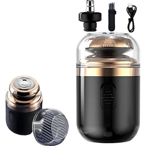 Portable Multifunctional Capsule Shaver, Capsule Razor, Rasoir Électrique Automatique Lavable pour Homme, Mini Rasage Électrique Portable, Rechargeable par USB (1/5)