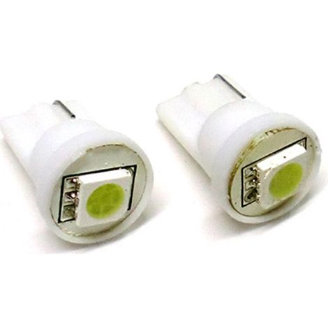 Lampada Led T10 W5W 1 Smd Bianco Luci di Posizione 12V (1/3)
