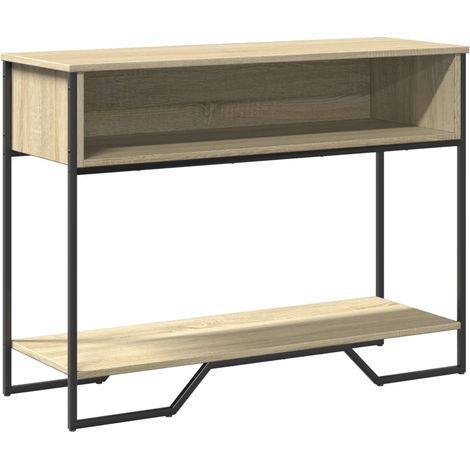 Table console，Table d'appoint，Bout de canapé，Meuble d'entrée chêne sonoma 100x35x74,5 cm bois d'ingénierie