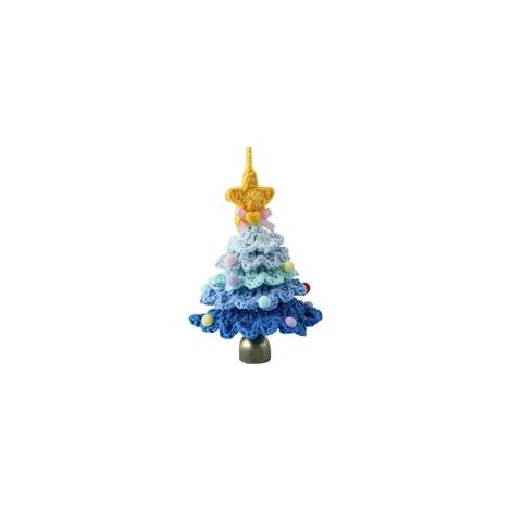 Alberi di Natale all'uncinetto con sfumature di colore, perfetti come regalo per amici, familiari e persone care decorazioni floreali e vegetali fatte a mano, ideali per la casa e l'ufficio - Crezuo