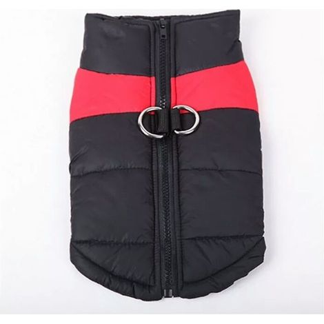 Gilet imperméable en polyester pour chien – Taille M – Doublure en polaire et coton – Conception légère pour promenades hivernales (1/4)