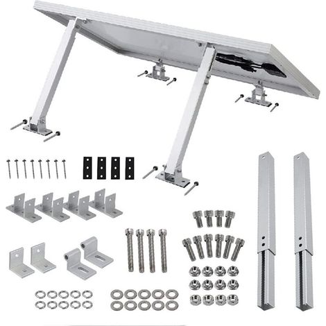 SABIR Angle réglable 15°-30° pied avant et arrière support de panneau photovoltaïque pour panneau solaire (1/5)