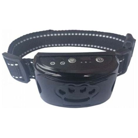 Collier anti-aboiement rechargeable pour chien, dispositif anti-aboiement pour petits, moyens et grands chiens, collier anti-aboiement pour chien (noir)