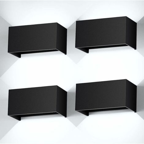 applique da parete per esterni/interni da 24 W, luce bianca 6000K, applique a LED con angolo del fascio regolabile, impermeabili IP65. (1/4)