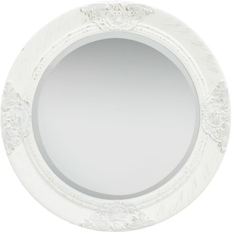 Maison Exclusive - Wandspiegel im Barock-Stil 50 cm Weiß